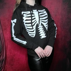 Tops | Hot Topic Skeleton Hoodie | Poshmark